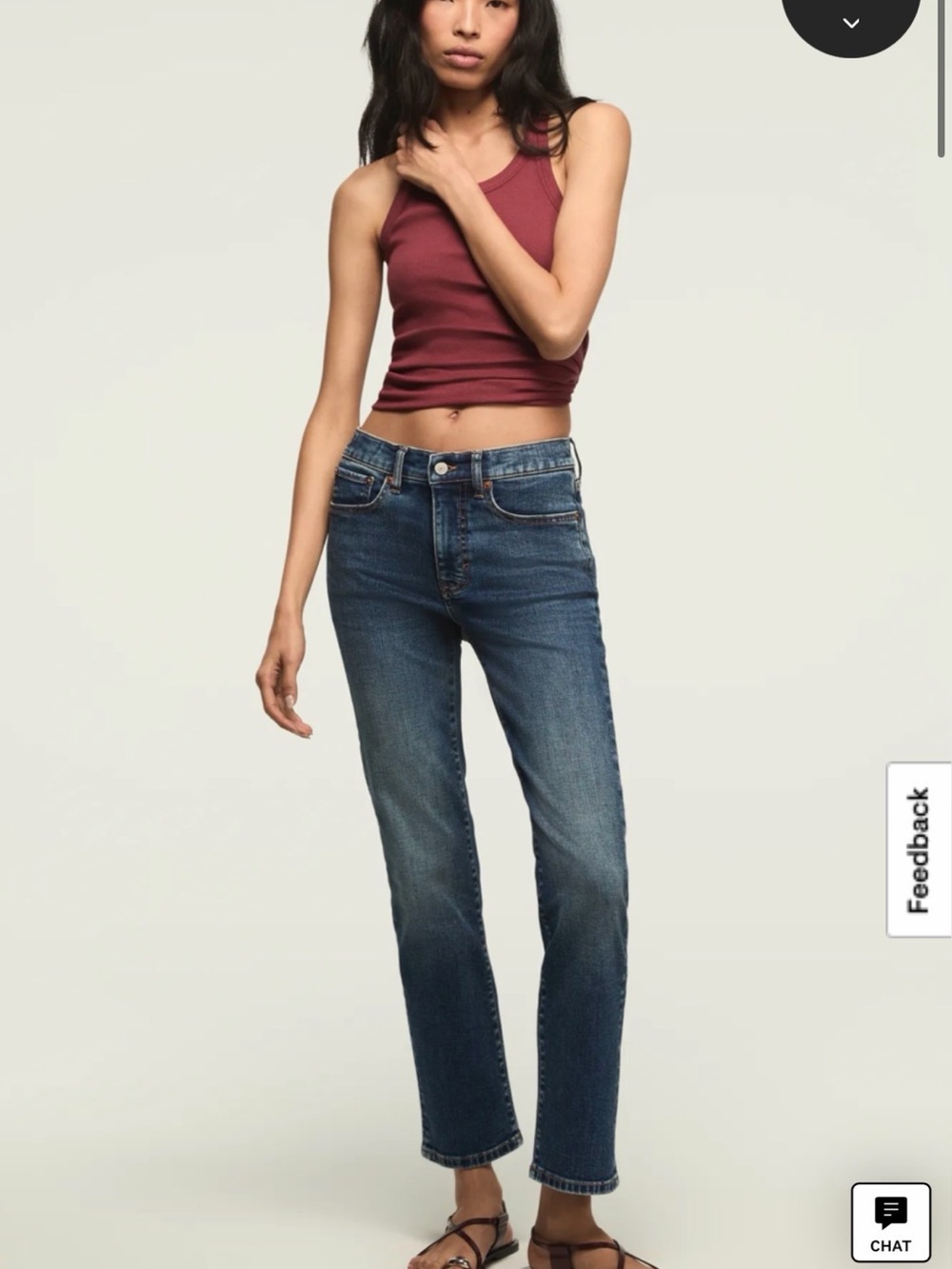 Lucky Brand Zoe High Waisted Straight Leg Ankle